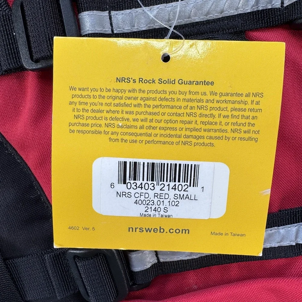 NRS CFD Canine Floatation‎ Device Dog Life Jacket Water PFD Red 20-40lbs K9